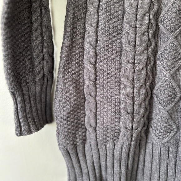 🍁5/30$!! Super Cozy Cable Knit Look Tunic Turtleneck Sweater - Picture 6 of 13